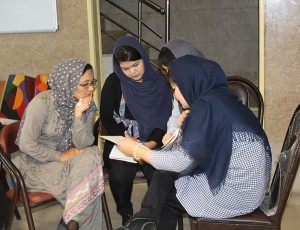 Tutors from Afghanistan in RWM workshops - Read with Me in MahmoudAbad - Sep 2016