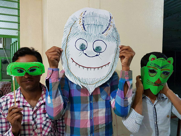 Mask making in salakh library
