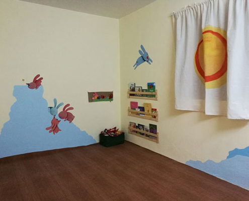 Reading room designed for a younger age group