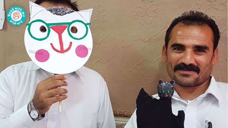 اجرای نمایش داستانک‌های لولوپی بعد از ساخت ماسک‌ها و عروسک‌ها در کارگاه هنر