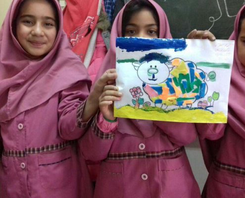بلندخوانی کتاب شلی گوسفند پشمالو، محمودآباد، دی 96