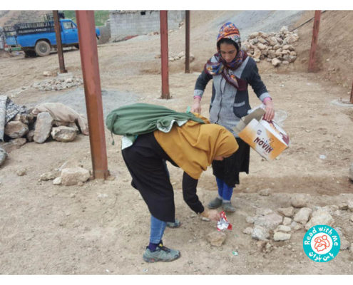 ترویج‌گران کرمانشاهی با من بخوان به یاری روستاهای سیل‌زده لرستان شتافتند