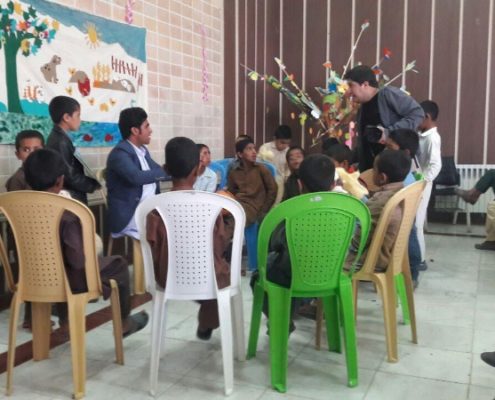 بلندخوانی با کودکان کار، زاهدان، مهر96
