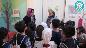 Keiko Aiko visiting Avay-e-Mandegar Empowerment Center – Read with Me in Tehran – May 2019